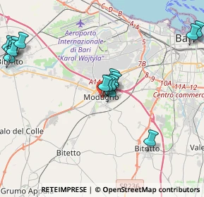 Mappa Piazza Vescovo Romita, 70026 Modugno BA, Italia (5.29313)