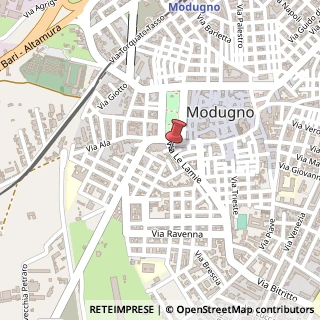 Mappa Via le Lamie, 3, 70026 Modugno, Bari (Puglia)