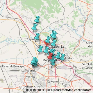 Mappa Via Evangelista Torricelli, 81020 Casapulla CE, Italia (6.3345)