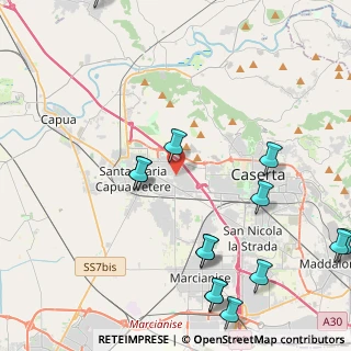 Mappa Via Evangelista Torricelli, 81020 Casapulla CE, Italia (6.06143)