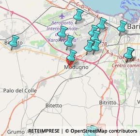 Mappa Via Palo del Colle, 70026 Modugno BA, Italia (5.52824)