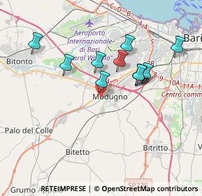 Mappa Via Palo del Colle, 70026 Modugno BA, Italia (3.99333)
