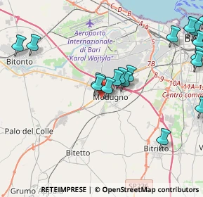 Mappa Via Palo del Colle, 70026 Modugno BA, Italia (5.6455)