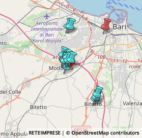 Mappa Strada Vicinale Sottomura, 70026 Modugno BA, Italia (2.57071)