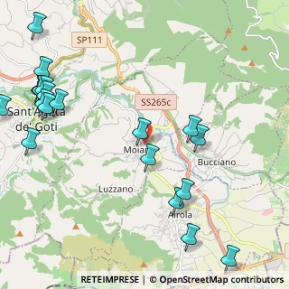 Mappa Via San Sebastiano, 82010 Moiano BN, Italia (3.135)