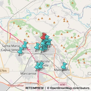 Mappa Via Marcello Fonton, 81100 Caserta CE, Italia (2.85538)
