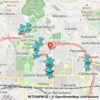 Mappa Via Marcello Fonton, 81100 Caserta CE, Italia (1.17)