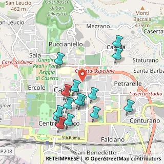 Mappa Via Marcello Fonton, 81100 Caserta CE, Italia (1.072)