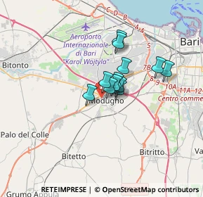 Mappa Via Lepore Vico 1 n, 70026 Modugno BA, Italia (2.18333)