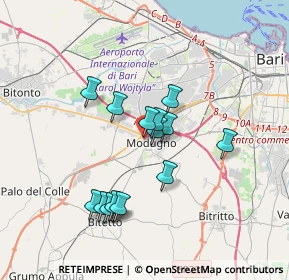 Mappa Via Lepore Vico 1 n, 70026 Modugno BA, Italia (3.308)