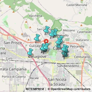 Mappa Via Ponteselice, 81100 Casagiove CE, Italia (1.36059)