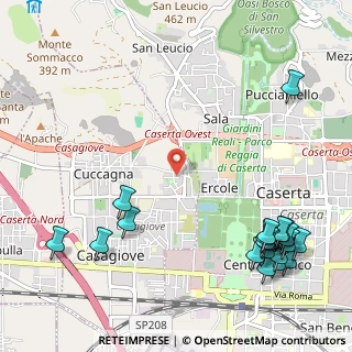 Mappa Via Ponteselice, 81100 Casagiove CE, Italia (1.6405)