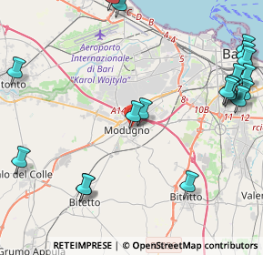 Mappa Via Benedetto Croce, 70026 Modugno BA, Italia (6.1775)