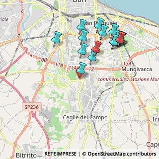 Mappa Viale Donato Menichella, 70124 Bari BA, Italia (2.2375)