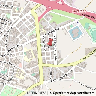 Mappa Via Olbia, 22/E, 70026 Modugno, Bari (Puglia)