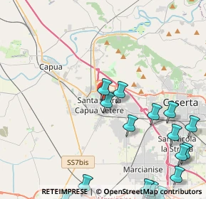 Mappa Prima Trav. Via Vittorio Emanuele II, 81055 Santa Maria Capua Vetere CE, Italia (6.53941)