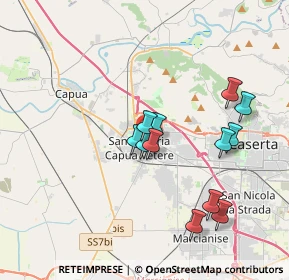 Mappa Prima Trav. Via Vittorio Emanuele II, 81055 Santa Maria Capua Vetere CE, Italia (3.59333)