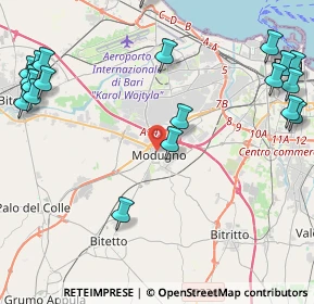Mappa Via Principe Amedeo, 70026 Modugno BA, Italia (6.4015)