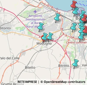 Mappa Via Principe Amedeo, 70026 Modugno BA, Italia (6.477)