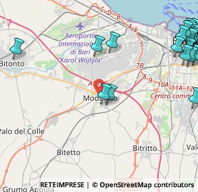 Mappa Via Principe Amedeo, 70026 Modugno BA, Italia (6.971)