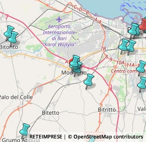 Mappa Via Principe Amedeo, 70026 Modugno BA, Italia (6.40118)