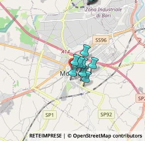 Mappa Via Principe Amedeo, 70026 Modugno BA, Italia (1.71083)