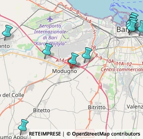 Mappa Viale della Repubblica, 70026 Modugno BA, Italia (6.54818)