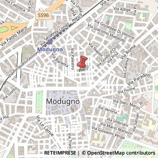 Mappa Via mazzini giuseppe 114, 70032 Modugno, Bari (Puglia)