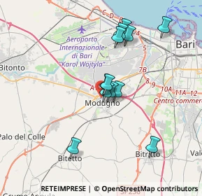 Mappa Via Maranta, 70026 Modugno BA, Italia (3.33167)