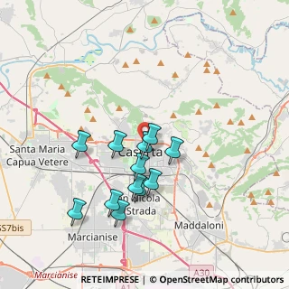 Mappa Via Giuseppe de Falco, 81100 Caserta CE, Italia (3.46417)