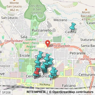 Mappa Via Giuseppe de Falco, 81100 Caserta CE, Italia (1.276)