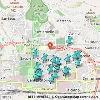 Mappa Via Giuseppe de Falco, 81100 Caserta CE, Italia (1.222)