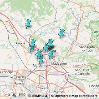 Mappa Via Giuseppe de Falco, 81100 Caserta CE, Italia (4.3575)