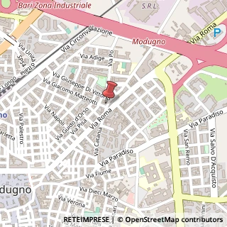 Mappa Via E. Fermi, 10, 70026 Modugno, Bari (Puglia)