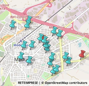 Mappa Via Pisa, 70026 Modugno BA, Italia (0.521)