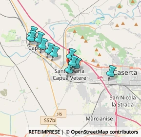 Mappa Via Raffaele Perla, 81055 Santa Maria Capua Vetere CE, Italia (2.96909)