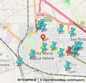 Mappa Via Salzillo, 81055 Santa Maria Capua Vetere CE, Italia (1.13529)