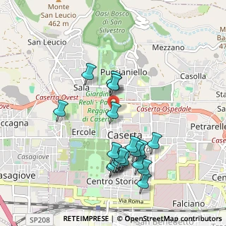 Mappa Via Palasciano Ferdinando, 81100 Caserta CE, Italia (1.037)