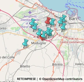 Mappa Via S. Corrado, 70026 Modugno BA, Italia (2.78583)
