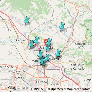 Mappa Via Gualberto Marcellino Salonia, 81100 Caserta CE, Italia (6.56133)