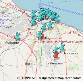 Mappa Via Camillo Rosalba, 70100 Bari BA, Italia (3.8745)