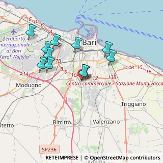 Mappa Via Camillo Rosalba, 70100 Bari BA, Italia (3.76727)