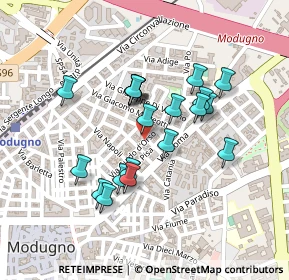 Mappa Via Guido Dorso, 70026 Modugno BA, Italia (0.2035)