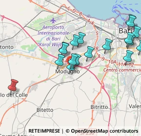 Mappa Via Guido Dorso, 70026 Modugno BA, Italia (4.33111)