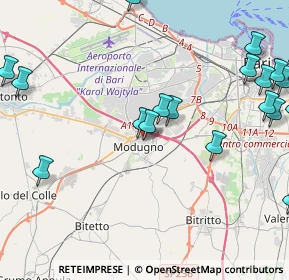 Mappa Via Guido Dorso, 70026 Modugno BA, Italia (6.2525)