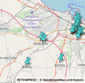 Mappa Via Guido Dorso, 70026 Modugno BA, Italia (6.02)