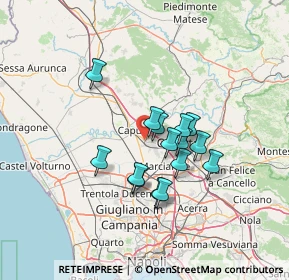 Mappa Via Giuseppe di Vittorio, 81055 Santa Maria Capua Vetere CE, Italia (11.06667)