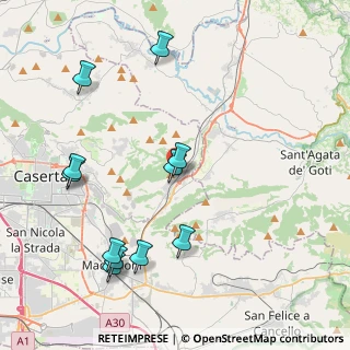 Mappa Via Monticello II, 81020 Valle di Maddaloni CE, Italia (4.91091)