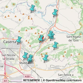 Mappa Via Monticello II, 81020 Valle di Maddaloni CE, Italia (4.33727)
