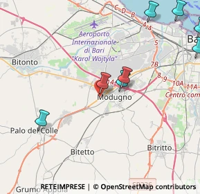 Mappa SS96 - KM 116, 70026 Modugno BA, Italia (6.62364)